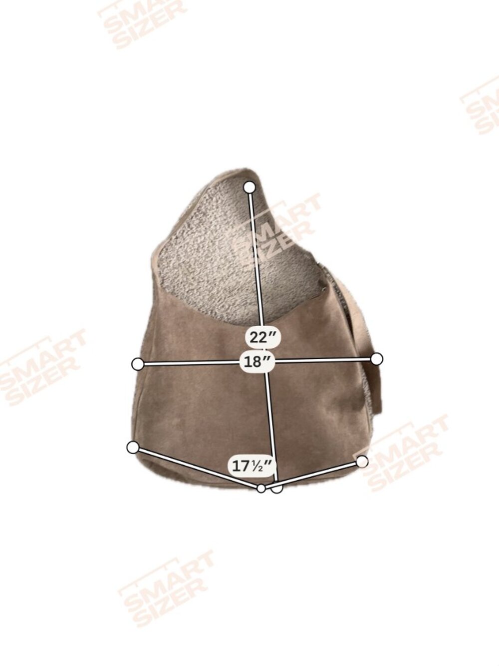 Old Navy Taupe Faux Suede Medium Hobo Bag - Picture 2 of 5